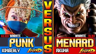 SF6 MenaRD Vs Punk Akuma Vs Kimberly ▰ High Level [upl. by Assenna735]