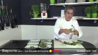 Le erbe in cucina  Chef Beppe Sardi  Scuola di cucina Saporie [upl. by Assirram]