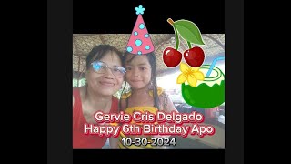 Gervie Cris P Delgado s 6th Birthday my Apo Celeb 10302024 Sebastian Resort Coloong Val City [upl. by Raul849]