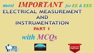 Electrical measurement and Instrumentation HINDI  Part 1 [upl. by Linoel925]