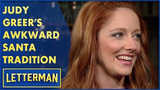 Is Judy Greer Too Old To Sit On Santas Lap  Letterman [upl. by Welles984]