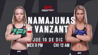 UFC Fight Night Namajunas vs Vanzant por UFC NETWORK [upl. by Carley]