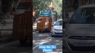 MiniTruck Roaming in Chandigarh for Anti Plastic and To Save Environment Awareness saynotoplastic [upl. by Pattin]