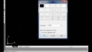 Como aumentar o tamanho do ponto no autocad [upl. by Gwenny257]