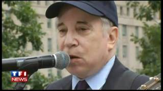 Paul Simon Sound of Silence Ground Zero 911 HD [upl. by Moreville740]