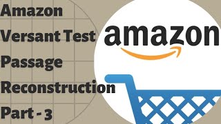 Amazon Test Passage Reconstruction  Amazon Versant Writing Test [upl. by Rakia]