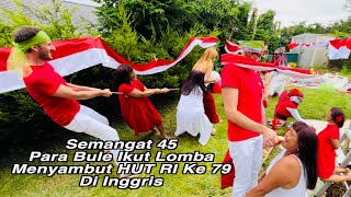 Semangat 45 Berkobar Di Inggris Dengan Berbagai Acara LOMBA HUT RI 79 [upl. by Yemar]