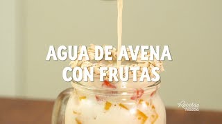 Descubre la frescura del agua de avena con frutas [upl. by Lanna]