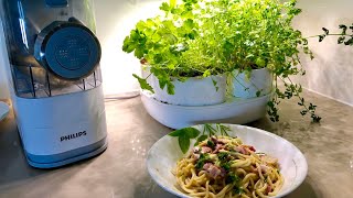 Fresh creamy Pasta with Parsley  Philips Pasta and noodle maker VIVA Collection HR2342 amp Urbipod [upl. by Asyl]