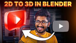 Blenderல எப்படி 2d Imageஅ 3D Objectஆ மாத்துறது Blender Tutorial [upl. by Eerej693]