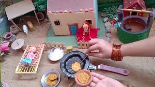 Miniature Besan ki Roti village style Besan ki Roti  Mini food [upl. by Mercy232]