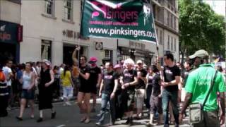 Pink Singers  Does Your Mother Know  Pride London 2010 [upl. by Sharleen482]