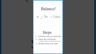 How to Balance Al  O2 → Al2O3 [upl. by Nurse]