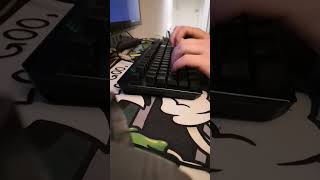 ROG RX claymore II keyboard with blue clicky switches sound test [upl. by Zzaj]