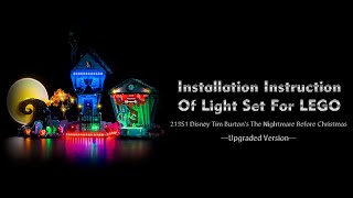 Installation LEGO 21351 Disney Tim Burtons The Nightmare Before Christmas [upl. by Arika771]