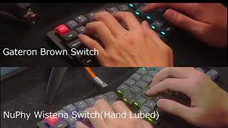 Keychron K11 Pro Brown Switch vs Wisteria Switch [upl. by Treblihp925]