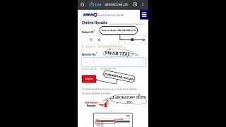 How to check SWAB TEST ONLINE RESULTS Makati Medical Center Makatimed [upl. by Neros]