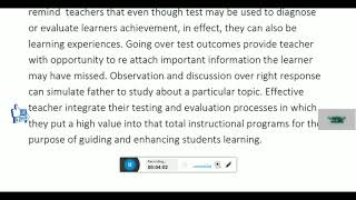 BEd Practicum 2nd Sem English Version Course  IX  DETERMINING THE OBJECTIVITY OF A TOOL [upl. by Aerdnak]