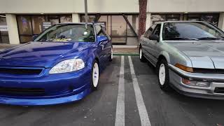 Ocfamchannel​⁠ Frank20C1 DrivenStrengthClubvtectuning oldskoolhonda premeet pt1 [upl. by Immij]