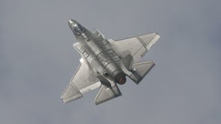 Navy F35C at Pacific Airshow Sunday 4K 60fps 2023 [upl. by Adalard]