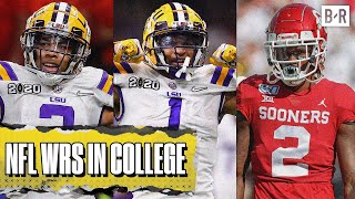 NFL Star WRs College Highlights  Justin Jefferson JaMarr Chase CeeDee Lamb amp More [upl. by Sherourd]