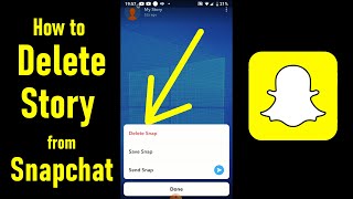 How to Delete Story from Snapchat 2023 [upl. by Main]