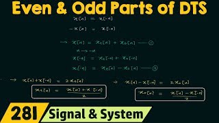 Solved examples  EVEN AND ODD parts of signal  even and odd signals EmmanuelTutorials [upl. by Jeffers420]