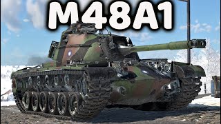 90 mm Gun Tank M48A1 Patton III Gameplay  War Thunder [upl. by Rehpotsirc]