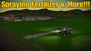 Fox Farms Solo Episode 8 Spraying Fertilizer  Spreading Lime amp More FS22 PS5 [upl. by Sekofski]