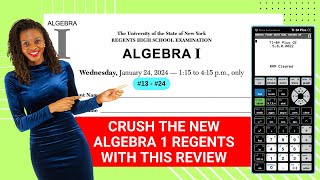 NEW Algebra 1 Regents Review Jan 2024 Calculator Strategies 13  24 [upl. by Nwahsak]