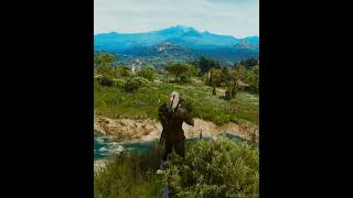 Geralt Enjoying Landscapes gaming witcher3 raytracing [upl. by Oelak]