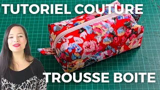 Tuto couture facile  la trousse boite express [upl. by Ehrman]