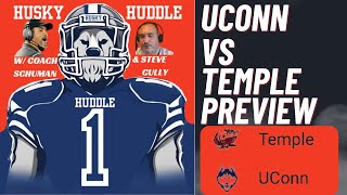 UCONN vs Temple Football Preview with Coach Schuman and Steve Cully [upl. by Drofdarb578]