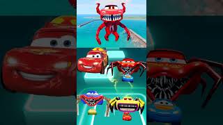 Cars Cruz Ramirez vs Cars Mater Turbo vs Lightning McQueen Eater vs Cars Mater x Tiles Hop [upl. by Deegan978]