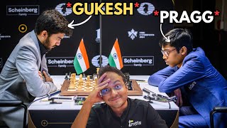 The Chennai boys clash again at the Candidates  Gukesh vs Pragg [upl. by Ardnalac]