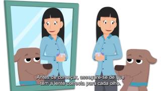 Colocar e retirar Lentes de Contacto CooperVision [upl. by Rafaelle]