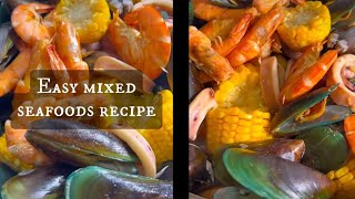 MIXED SEAFOOD RECIPE  Panlasang Pinoy [upl. by Aneem]