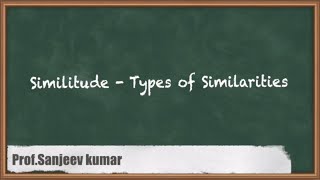 Understanding Similitude  Types Of Similarities  GATE Fluid Mechanics amp Hydraulic Machines [upl. by Ahteral780]