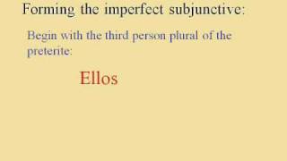 Imperfect Subjunctive [upl. by Elysee806]