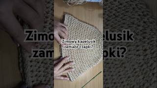 Zimowy kapelusik zamiast czapki shorts czapkanaszydełku szydełkowanie [upl. by Clarisse]