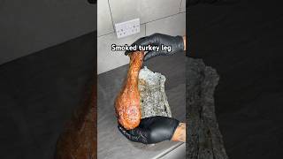 Fall off the bone smoked turkey leg food turkey fyp bbq foodie [upl. by Neih]