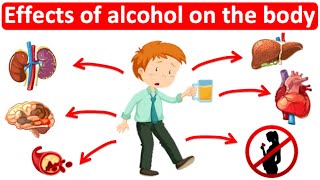 What are the effects of alcohol on the body 🍺  Easy Science lesson [upl. by Enneiluj]