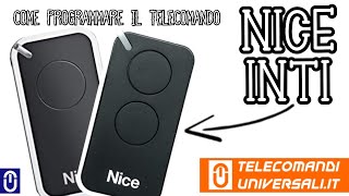 Come programmare un telecomando NICE INTI [upl. by Lucilla]