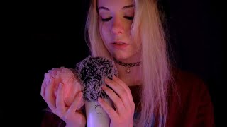 ASMR  soft Loofah amp Mic Blowing to fall asleep  no talking Blue Yeti [upl. by Rimahs]