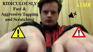 Ridiculously Fast amp Aggressive ASMR Tapping and Scratching Lofi No Talking [upl. by Vtehsta]