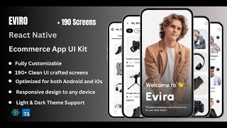 Eviro  Ecommerce React Native App Ui Kit [upl. by Karwan]