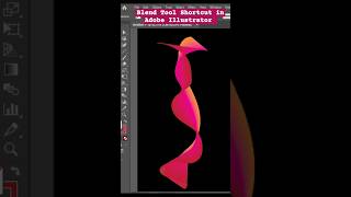 Blend tool shortcut in Adobe Illustrator 👈 adobeillustrator tipsandtricks [upl. by Tracee383]