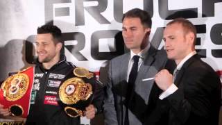 CARL FROCH v GEORGE GROVES HEAD TO HEAD  FINAL PRESS CONFERENCE  THE REMATCH [upl. by Yrrol554]