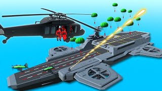 Paradrop Invasion to Take Over the Helicarrier Behemoth using Ravenfield Mods [upl. by Manara]