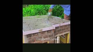 How beautifully the concrete is being poured on the roof shortfeed viralvideo [upl. by Cadel]